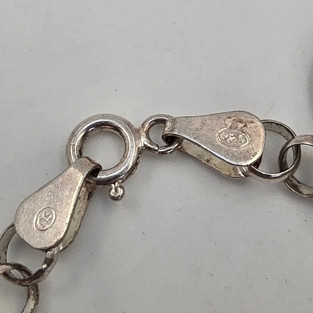 Sterling Silver 925 Charm Bracelet Sweet 16 Daughter Cheerleader Cell Phone 9.9g